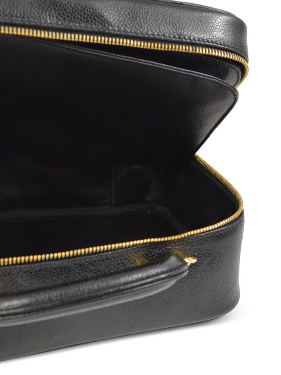 Cheap HOT SALE Women CHANEL 1997 handbag CC stitch Vanity 0423
